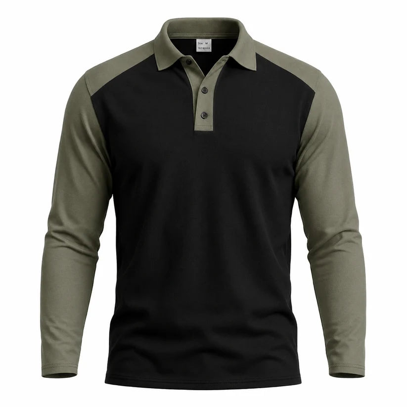 New Fall Collection-Men's Casual Color-Block Long Sleeve Shirt