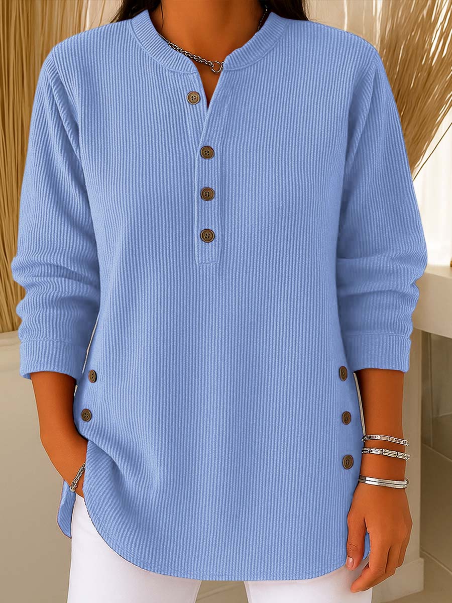 💃Women's Solid Color Crew Neck Long Sleeve Casual Loose Knit Pullover – Cozy Comfort Meets Effortless Style