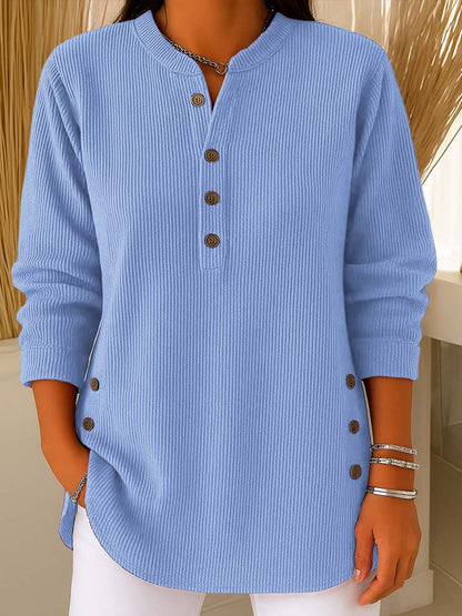 💃Women's Solid Color Crew Neck Long Sleeve Casual Loose Knit Pullover – Cozy Comfort Meets Effortless Style