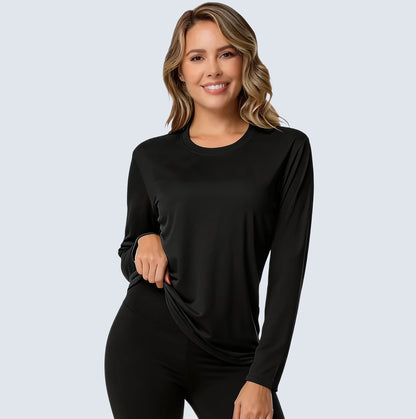 Women's Long Sleeve Workout Top – Breathable & Quick-Dry Sports Shirt