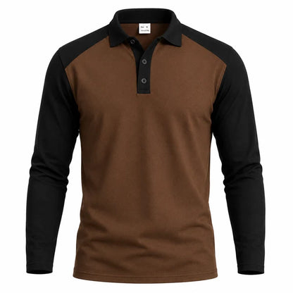 New Fall Collection-Men's Casual Color-Block Long Sleeve Shirt