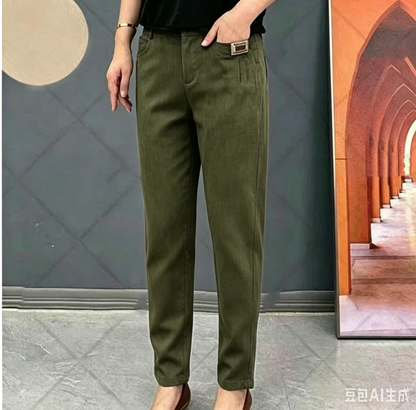 🎁Limited time 50% OFF⏳Good Gift🎉Women's Elastic Waist Cotton Trousers