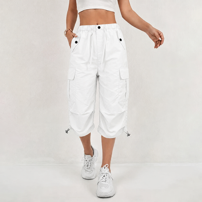 Women's Quick-Dry Cargo Capri Trousers