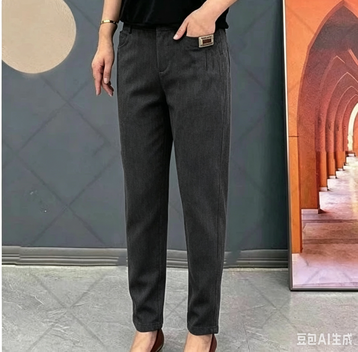 🎁Limited time 50% OFF⏳Good Gift🎉Women's Elastic Waist Cotton Trousers