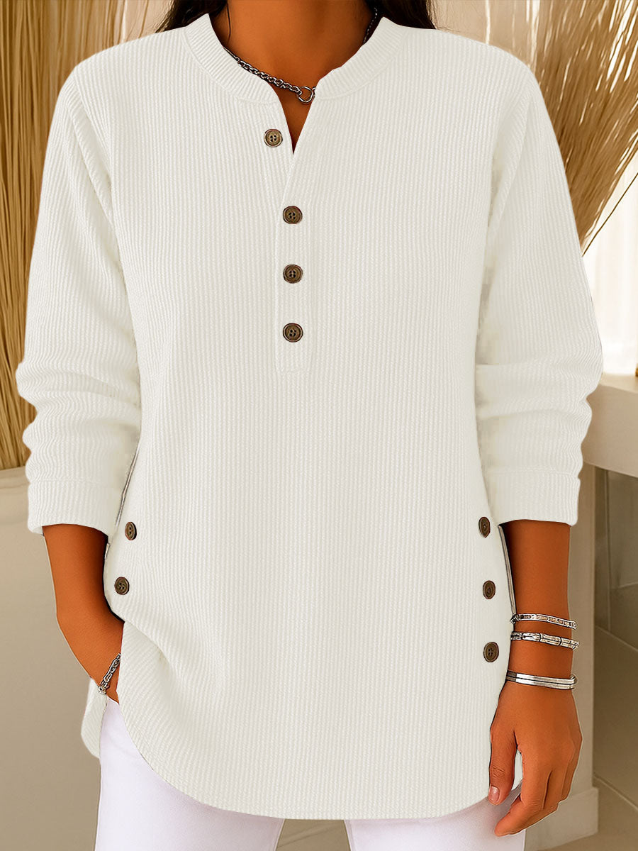 💃Women's Solid Color Crew Neck Long Sleeve Casual Loose Knit Pullover – Cozy Comfort Meets Effortless Style