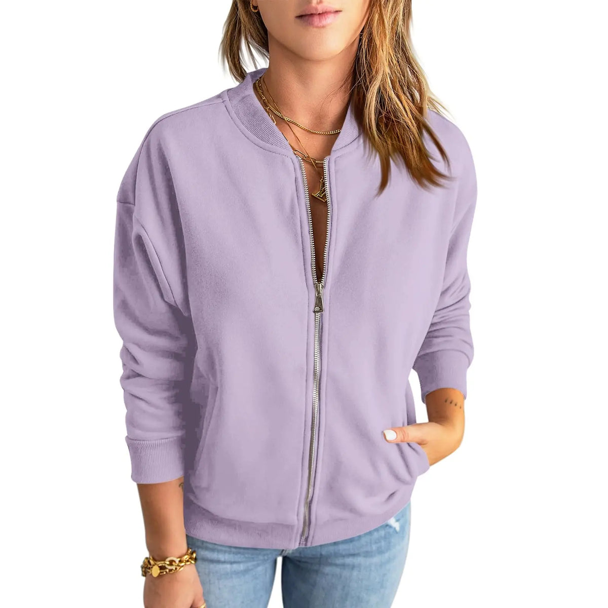 Women's Zip Up Sweatshirt Jacket