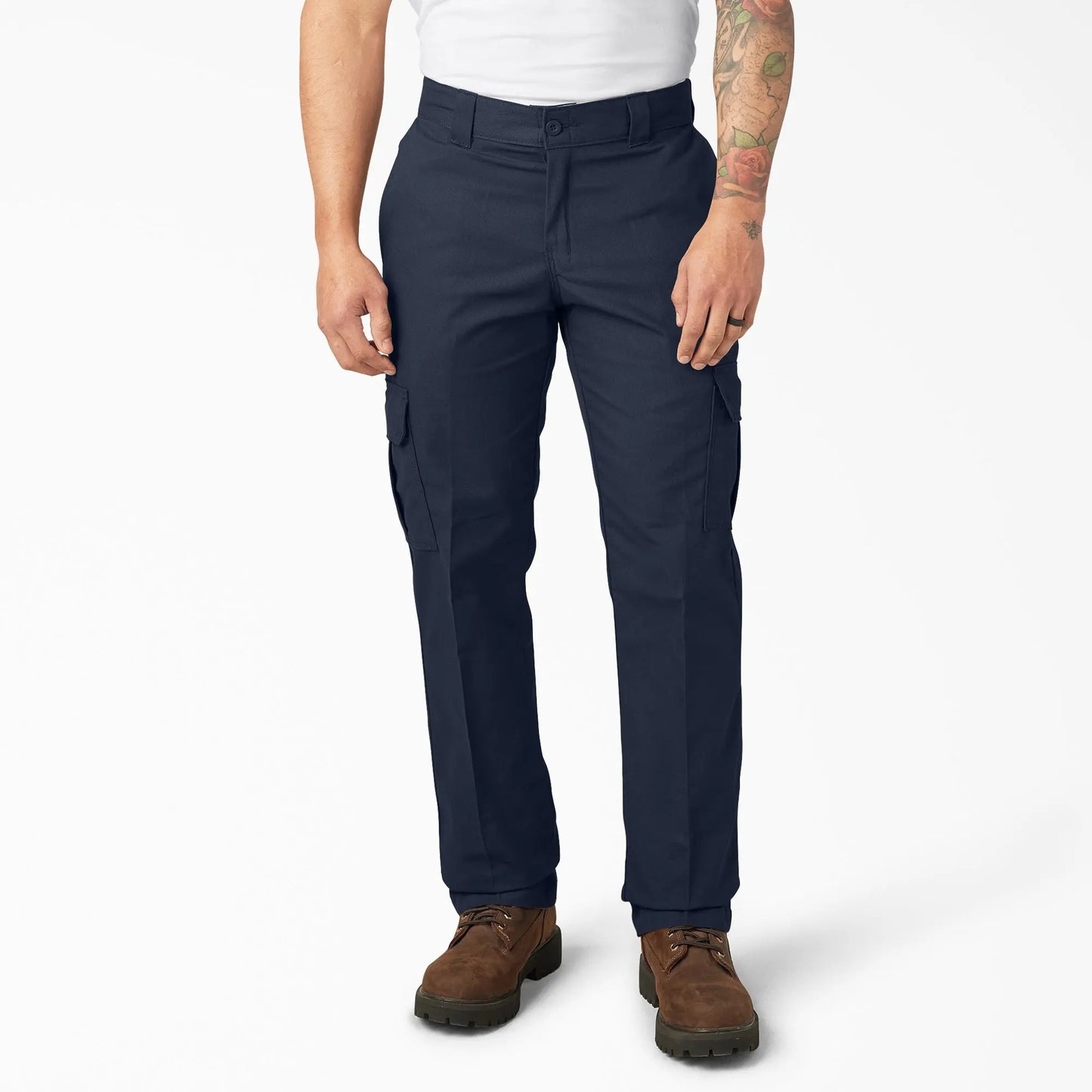 Men's FLEX Regular Fit Cargo Work Pants – Stretch Comfort, Straight Leg & Expandable Pockets