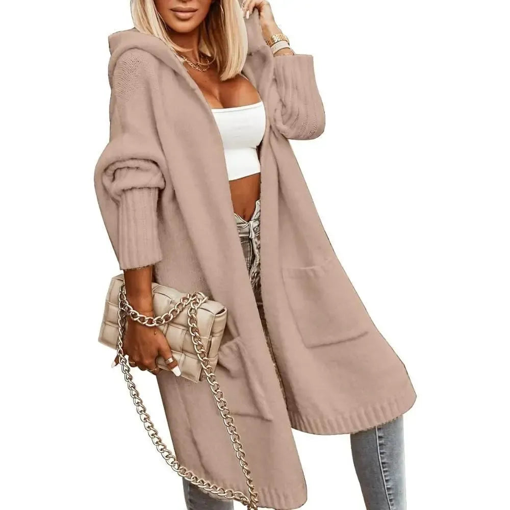 Hooded Long Cardigan Sweater Coat – 8-Color Bundle