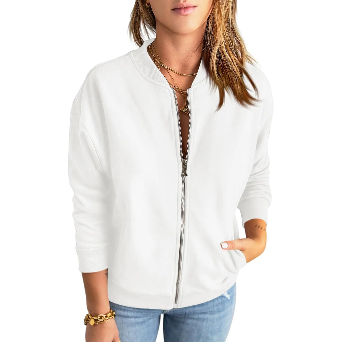 Women's Zip Up Sweatshirt Jacket