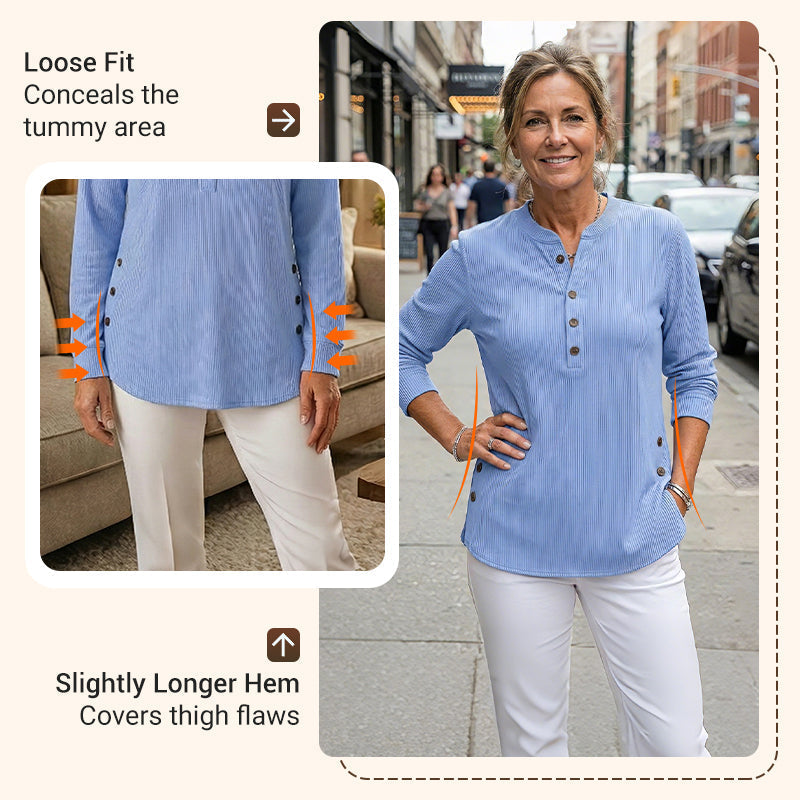 💃Women's Solid Color Crew Neck Long Sleeve Casual Loose Knit Pullover – Cozy Comfort Meets Effortless Style