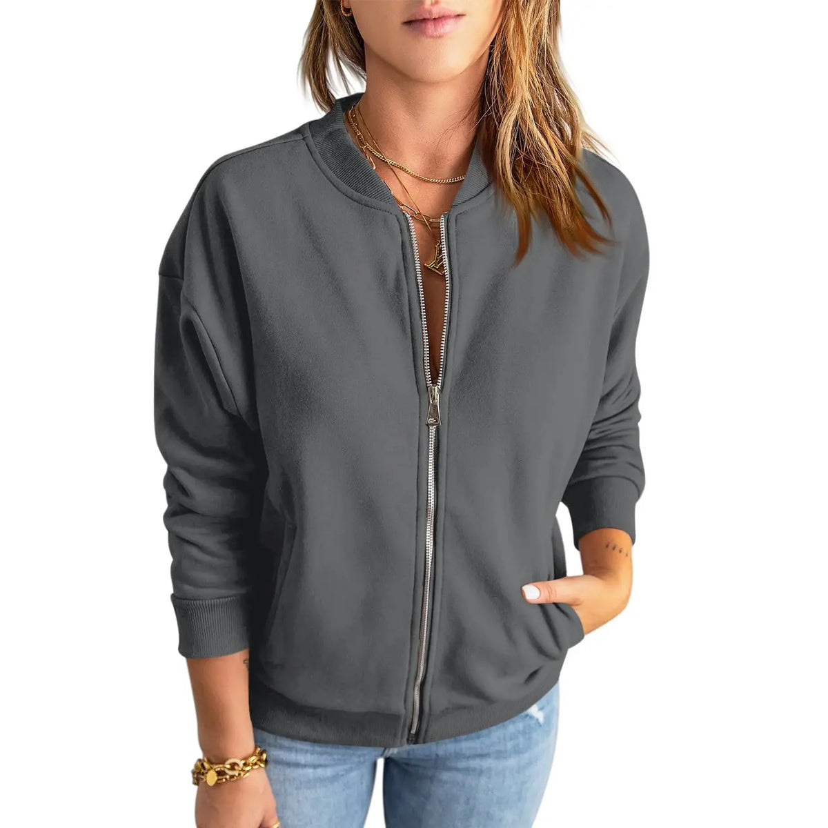 Women's Zip Up Sweatshirt Jacket