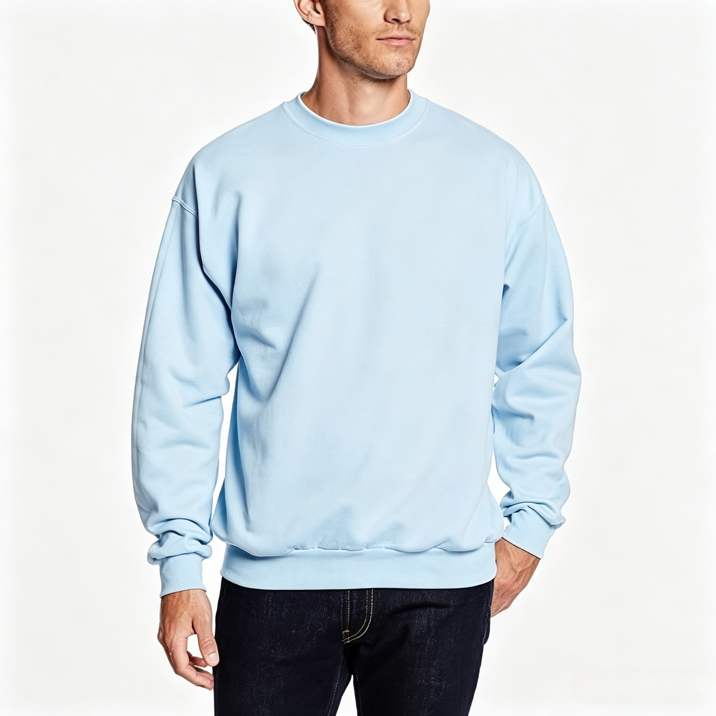 Men's Sweatshirt, EcoSmart Fleece Crewneck Sweatshirt, Big & Tall Available, 1 or 8-Pack