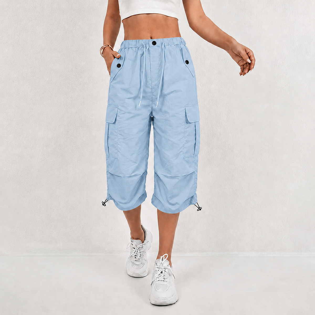 Women's Quick-Dry Cargo Capri Trousers