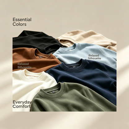 Men's Sweatshirt, EcoSmart Fleece Crewneck Sweatshirt, Big & Tall Available, 1 or 8-Pack