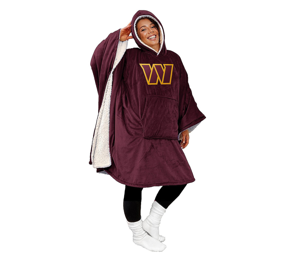Final Clearance – 60" x   80" Wearable Hooded   Blanket