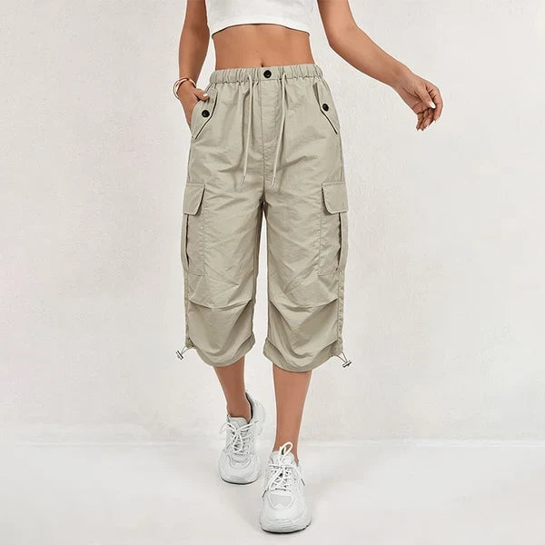 Women's Quick-Dry Cargo Capri Trousers