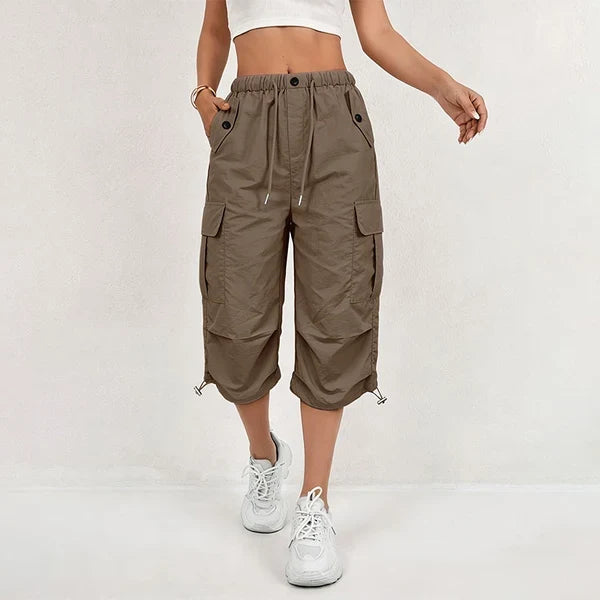 Women's Quick-Dry Cargo Capri Trousers