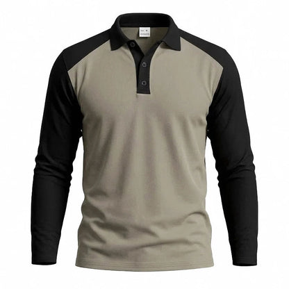 New Fall Collection-Men's Casual Color-Block Long Sleeve Shirt