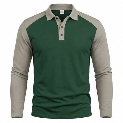 New Fall Collection-Men's Casual Color-Block Long Sleeve Shirt