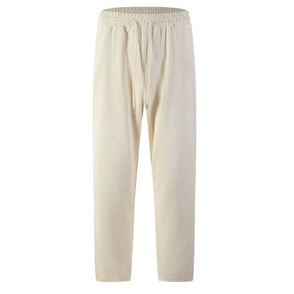 Pull On & Go | Men's Waffle-Knit Drawstring Straight-Leg Pants