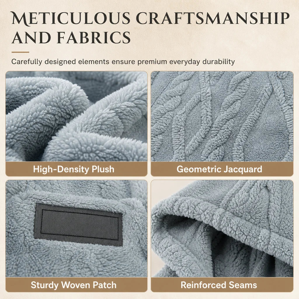 Men's Winter Fleece Lined   Hoodie Jacquard Pattern   Long Sleeve Pullover   Sweatshirt for Casual   Outdoor Wear