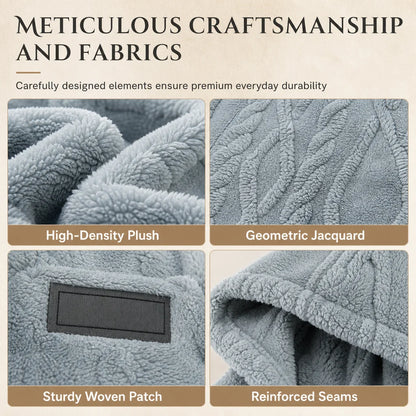 Men's Winter Fleece Lined   Hoodie Jacquard Pattern   Long Sleeve Pullover   Sweatshirt for Casual   Outdoor Wear