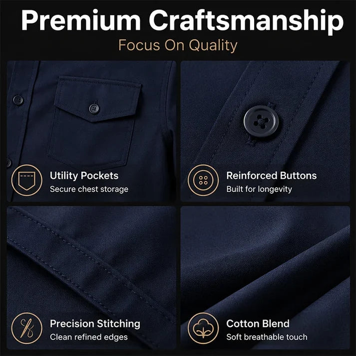 Men Two Piece Polyester Shirt Pants Set