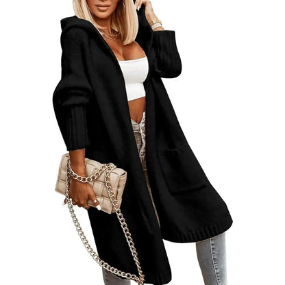 Hooded Long Cardigan Sweater Coat – 8-Color Bundle