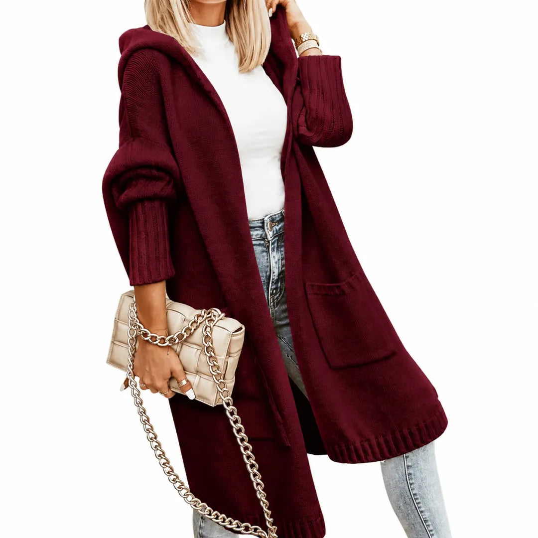 Hooded Long Cardigan Sweater Coat – 8-Color Bundle